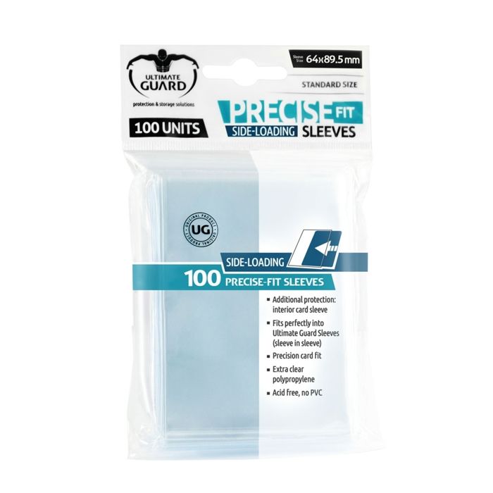 Pochettes - ULTIMATE GUARD - Precise-Fit Sleeves - 100 unités - Transparent - Mixte
