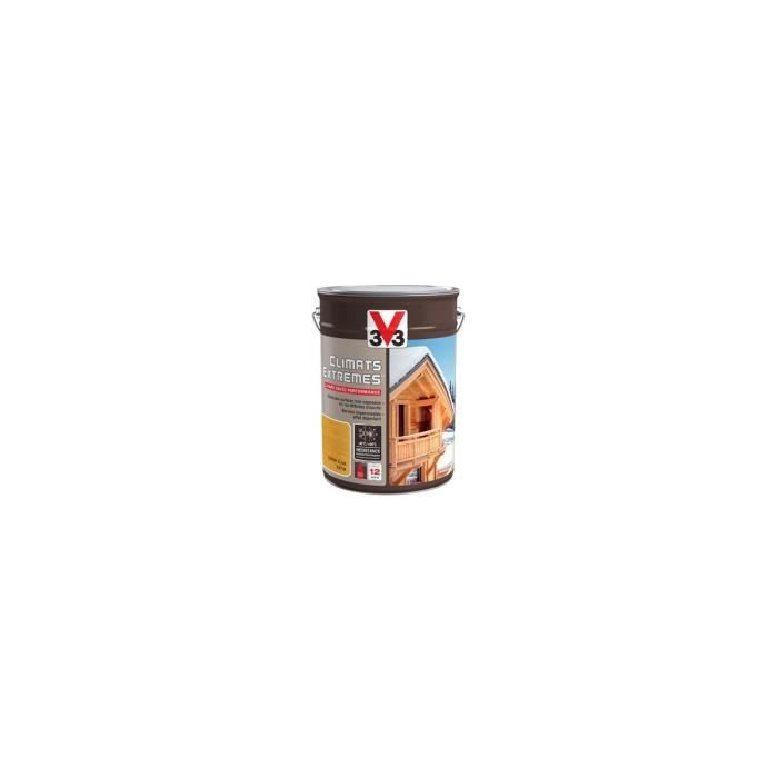 V33 Lasure bois resistante aux climats extremes - Chene naturel - 5L