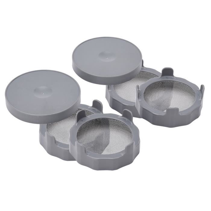 Kit Germination Graines Avec Pot Mason - Couvercle Inox, Bac égouttage, Manchon Occultant, Sans BPA