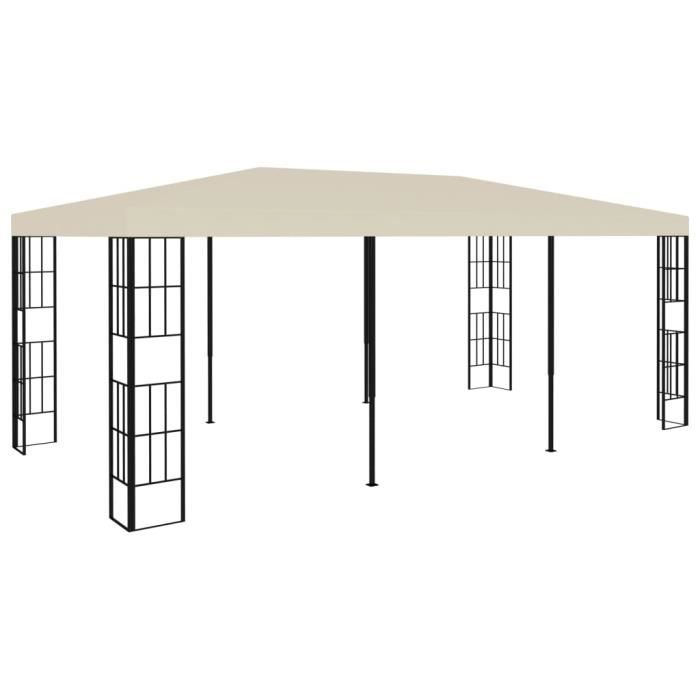 VidaXL Belvédère 3x6 m Crème