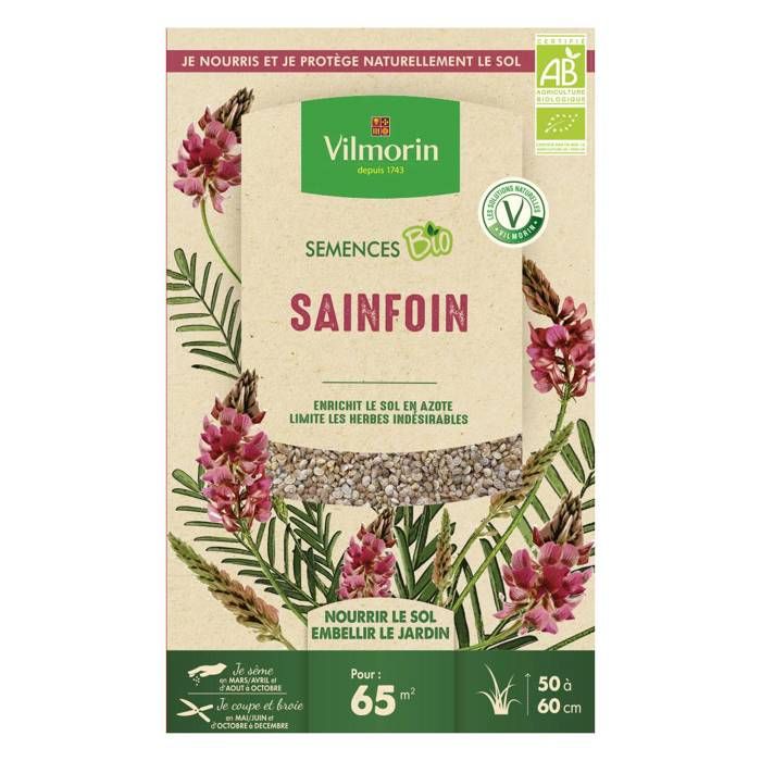 Meilleurs prix pour Graines de Sainfoin BIO , boite de 350 grs-