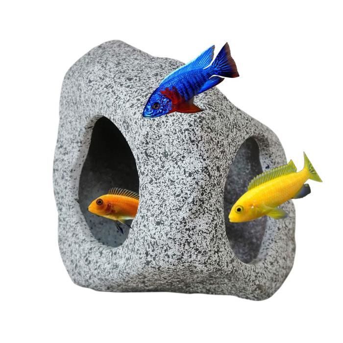 Meilleurs prix pour Aquarium Hideaway Rocks,   Ornements d'aquarium sûrs et Non Toxiques, pour Fish Tank Aquarium