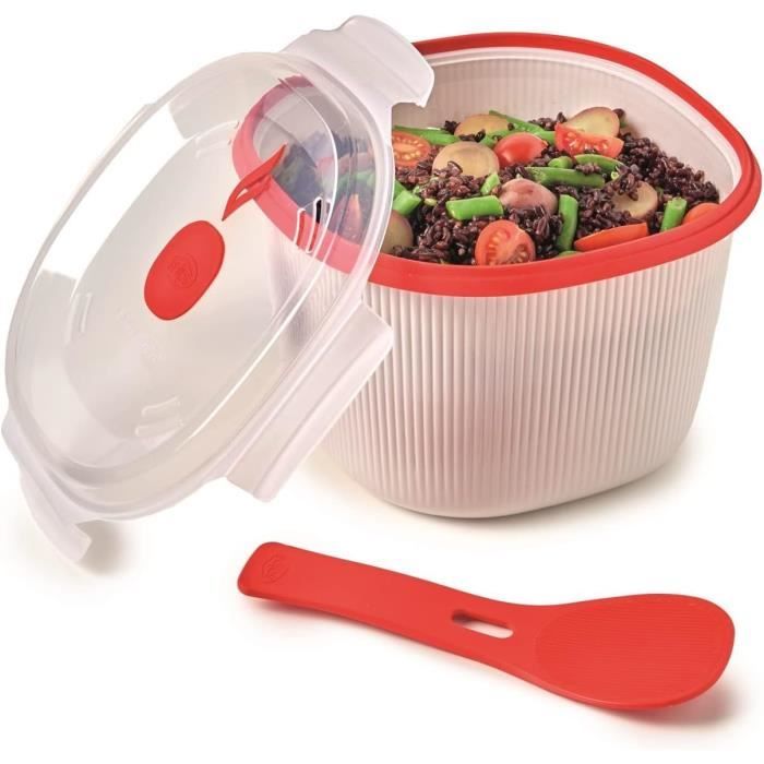 Cuit-Vapeur Micro-ondes Snips 2.7L - Made In Italy - Cuisine Saine Sans Graisse - Lavable Lave-Vaisselle