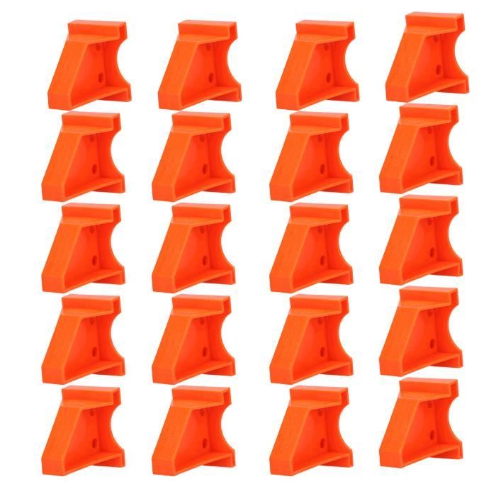 DALAETUS 20 Pièces Entretoises De Rideaux 4.8cm - Kit Pour Tringles Jusqu'à 35mm (Blanc)