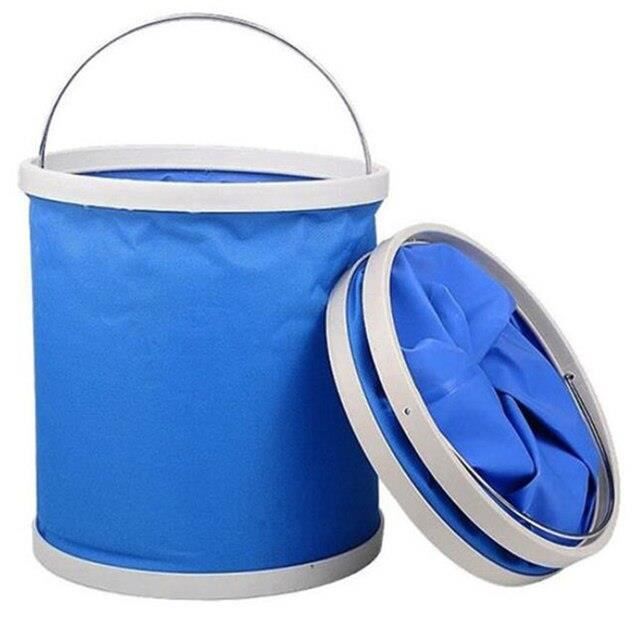 Seau Pliable Lavage Voiture 9L - Sixtol - Portable Et Stable