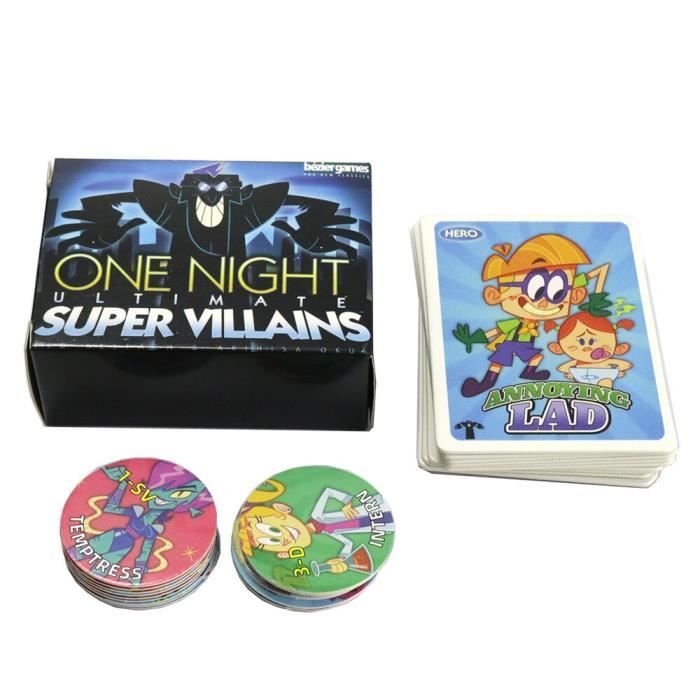 Super vallian box Jeu de société One Night Ultimate wolf,Daybreak,vampire,Alien,super vilains