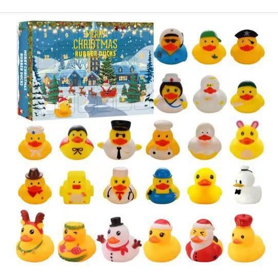Calendrier de lAvent de Noël, cadeau de Noël pour enfants, 24 canards
