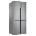 HAIER HTF-452DM7 - Réfrigérateur multi-portes - No Frost - 468L (314+ 154) - L83.3 x H190 cm - Inox-1