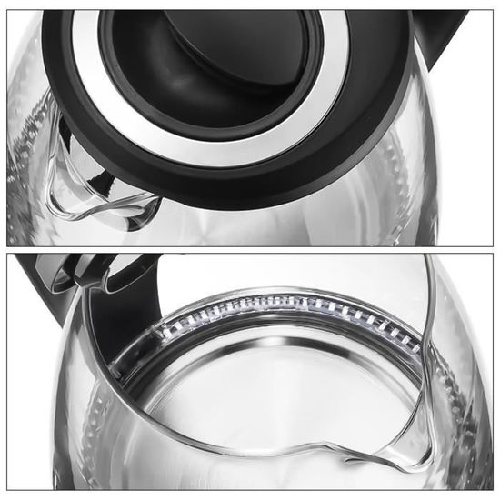 Basics Bouilloire électrique en verre, 1.7 l, 2200W, Noir Basics Bouilloire électrique en verre, 1.7 l, 2200W, Noir