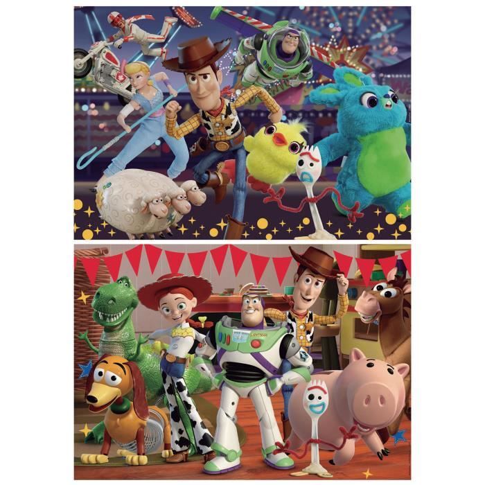 Puzzle Toy Story 4 - EDUCA - 2x100 pièces - Thème dessins animés et BD -  Cdiscount Jeux - Jouets