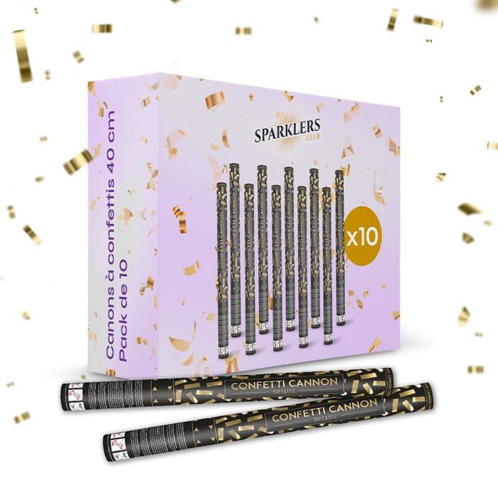 Lot De 20 Canons à Confettis/serpentins - Pour Mariage, Anniversaire, Fête (sans Nettoyage)