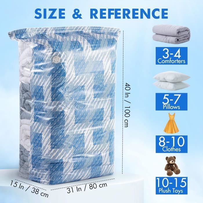 Kit de revêtements internes pour sacs de rangement cubiques pour
