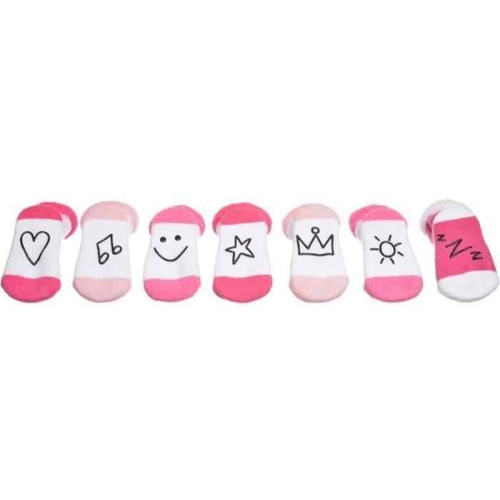 XX Small 36 1E 010 Chaussettes B b Jours de la semaine Set de 7