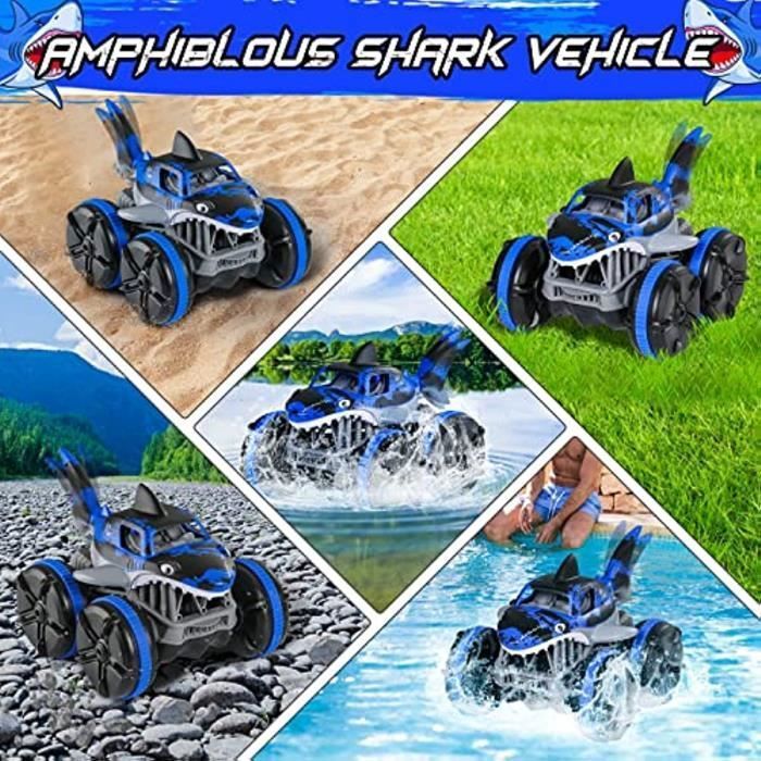 Voiture RC Amphibie, travail de l'eau à grande vitesse 2,4 GHz, camion de  voiture de dérive RC Shark Monster - Cdiscount Jeux - Jouets