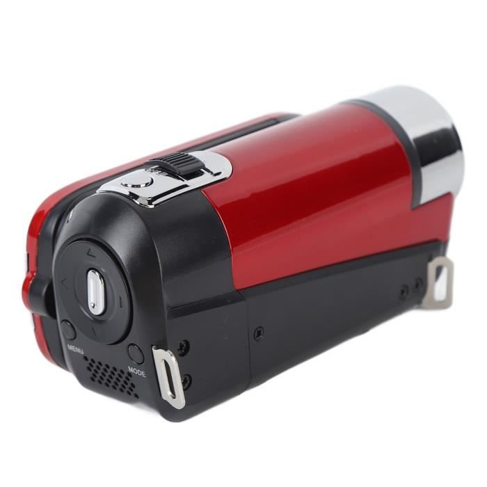 EJ.life caméra 2 Caméra DV 1080P 16MP Écran rotatif TFT 2,7 pouces Caméra  vidéo à zoom numérique 16x avec câble USB (rouge)