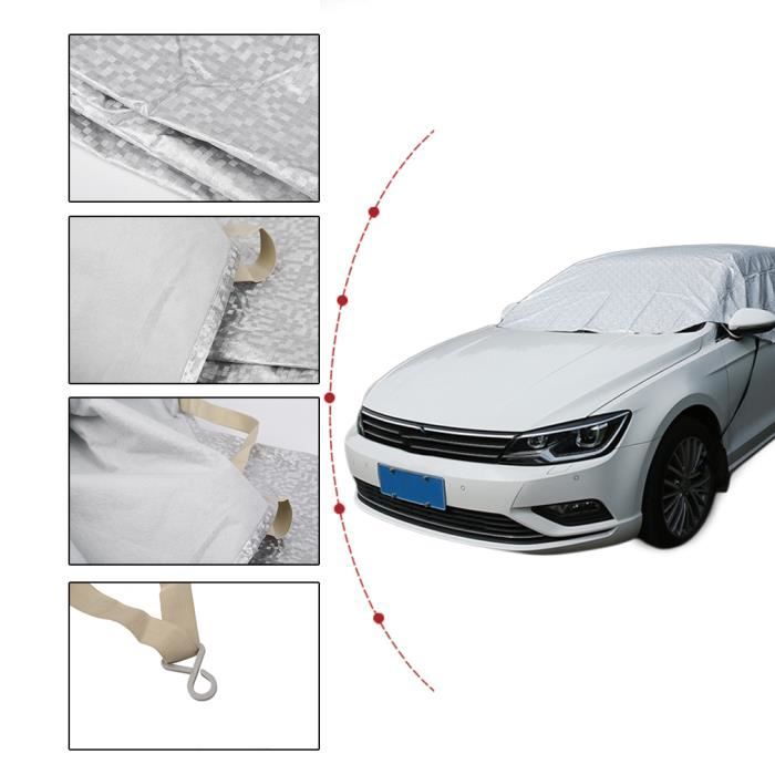 Demi-housse auto Bâche Voiture Protection  UV-Anti-neige/pluie/soleil-340*230cm - Cdiscount Auto