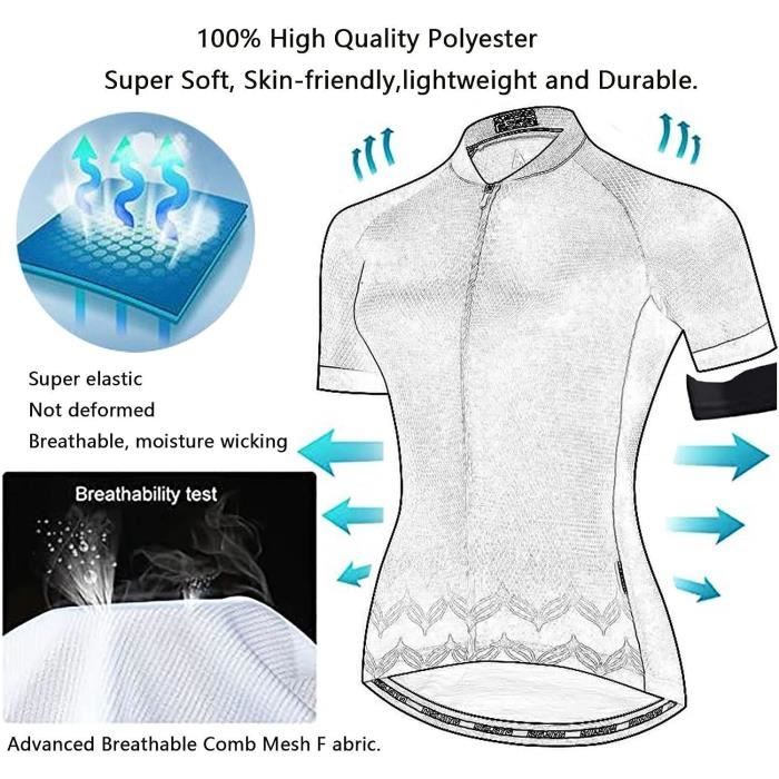 SHEIN Riding Maillot de cyclisme à manches courtes avec