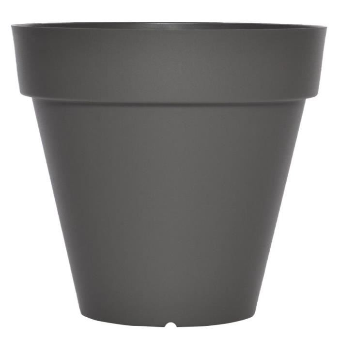 Plant pot Riviera Ø 40 cm Grey Plastic Circular main image 0