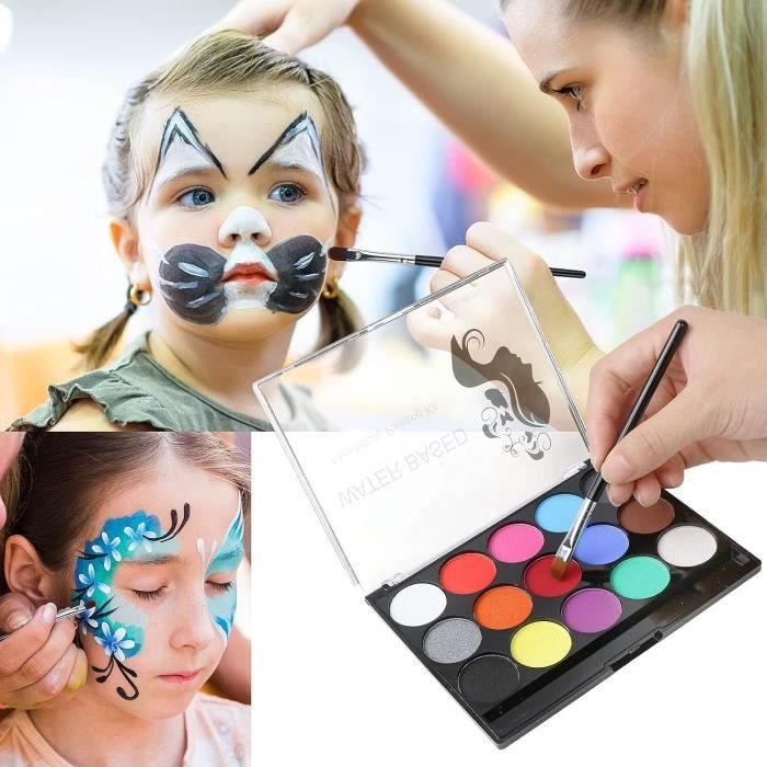 ZGEER Kit de maquillage pour enfants Palette de tatouage de