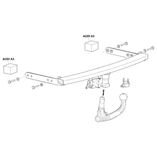 Attelage Audi A3 Sauf Quattro Et S3 09 96 04 03 Cdiscount Auto