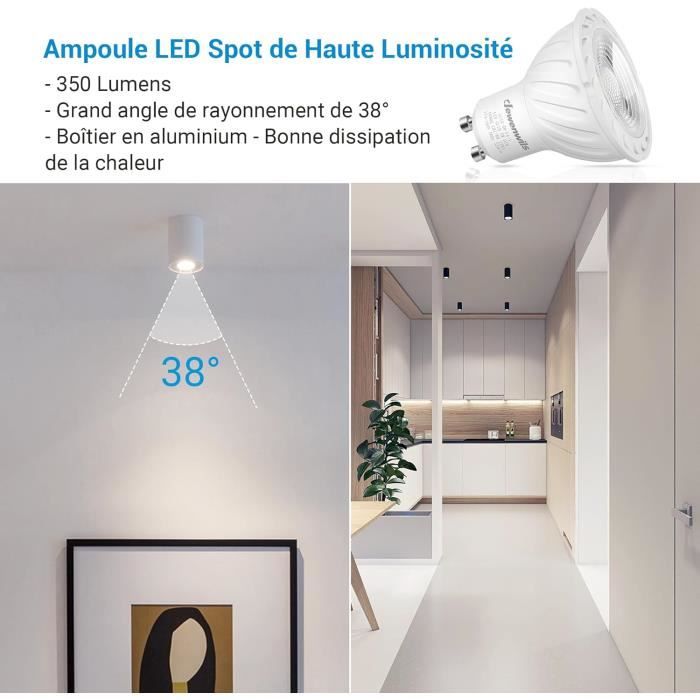 Ampoule LED GU10 Spot 7W Dimmable 4000°K - Ampoules LED GU10