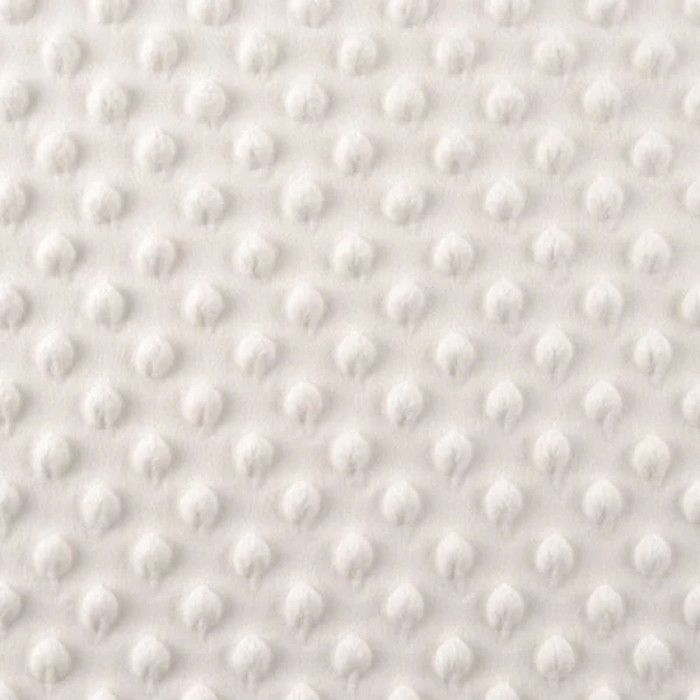 Tissu Minky Doux Vert Gris à Pois - Vente Au Mètre (50 Cm) Pour Couvertures, Peluches Et Vêtements Bébé