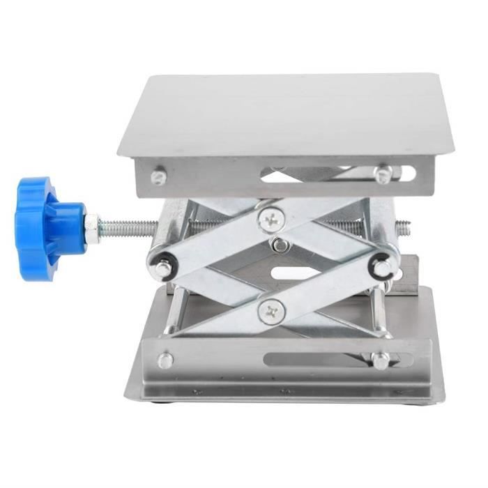 Support Réglable Aluminium Plateforme Levage Laboratoire - Alliage Aluminium 30kg Max - Hauteur Réglable 26-90mm - Outils Mesure équipement Laboratoire