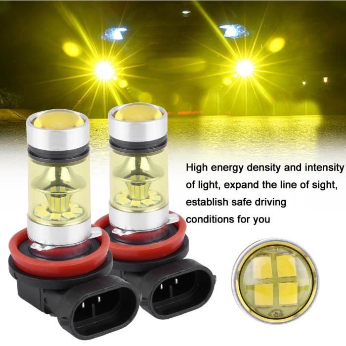 Atyhao ampoule antibrouillard LED voiture 2 pcs voiture 100W Super Bright  Conversion LED phare antibrouillard ampoule (lumière - Cdiscount Auto