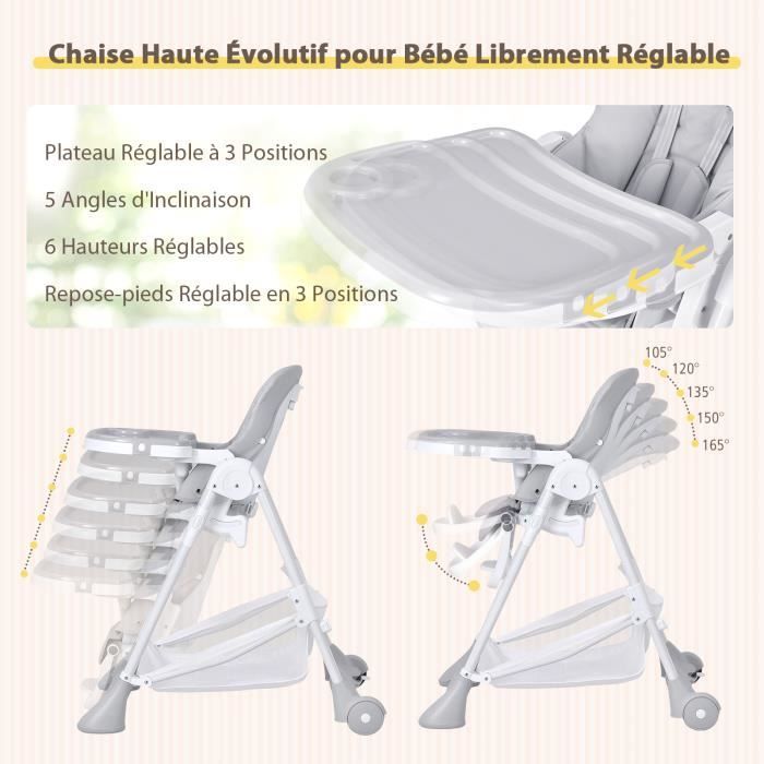 CHICCO Chaise Haute Polly Magic Relax - 4 Roues beige - Cdiscount  Puériculture & Eveil bébé
