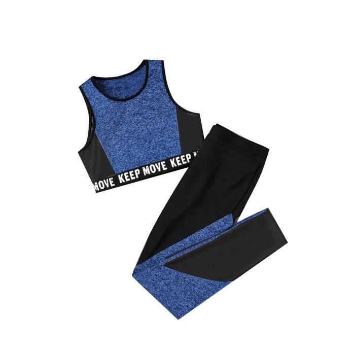 Pantalon De Patinage Fille Brillant - Legging Sport Danse Yoga - Taille 5-16 Ans - 85% Polyester, 15% Élasthanne