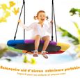 Balançoire Nid d’Oiseau pour enfants - Jeux d'extérieur - Balançoire rectangulaire - Hauteur réglable-3