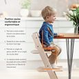 STOKKE Tripp Trapp - Chaise haute évolutive - Réglable de la naissance à l’âge adulte - Confortable et ergonomique - Blanc-3