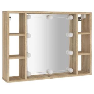 Armoire à Pharmacie Murale Avec Miroir Anti-buée Et LED - Rangement Salle De Bain élégant - Plusieurs Tailles Et Couleurs