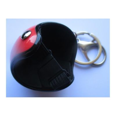 Lot De 2 Porte-Clés Casque Moto - Porte-Clés Étoile Rouge Et Blanc, Cadeau Idéal Pour Motards