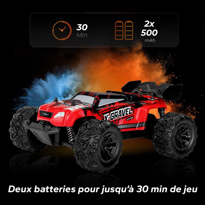 Voiture Télécommandée 4x4 Overmax X-Hooligan échelle 1:10, 35 Km/h, Bleue, Neuve En Boîte