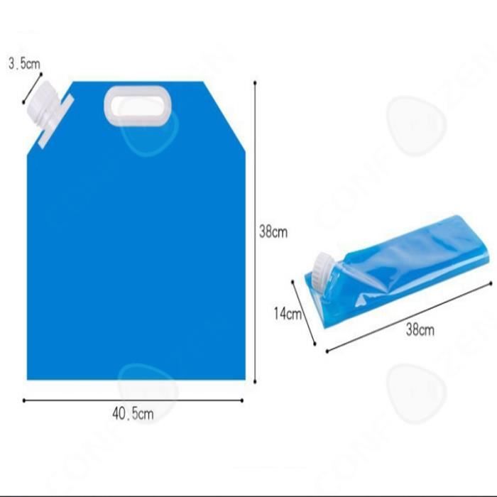 CONFO® Seau pliant camping en plein air seau PE sac à eau pliable