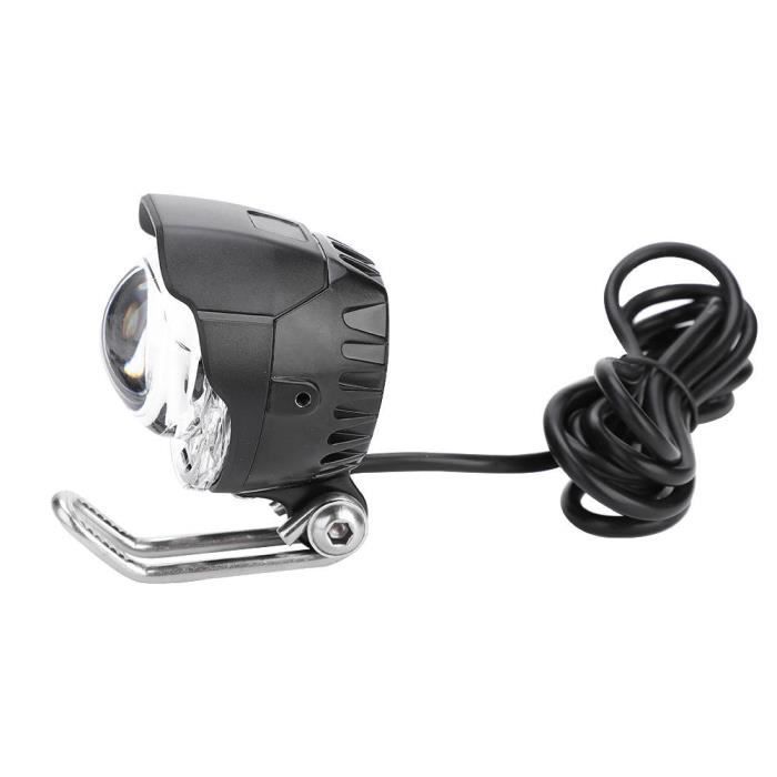 Phare Velo Electrique Phare Avant Vélo 2 En 1 Avec Klaxon - Éclairage LED 12V-80V Pour Vélo électrique Et Scooter éclairage Vélo électrique 12V-80V