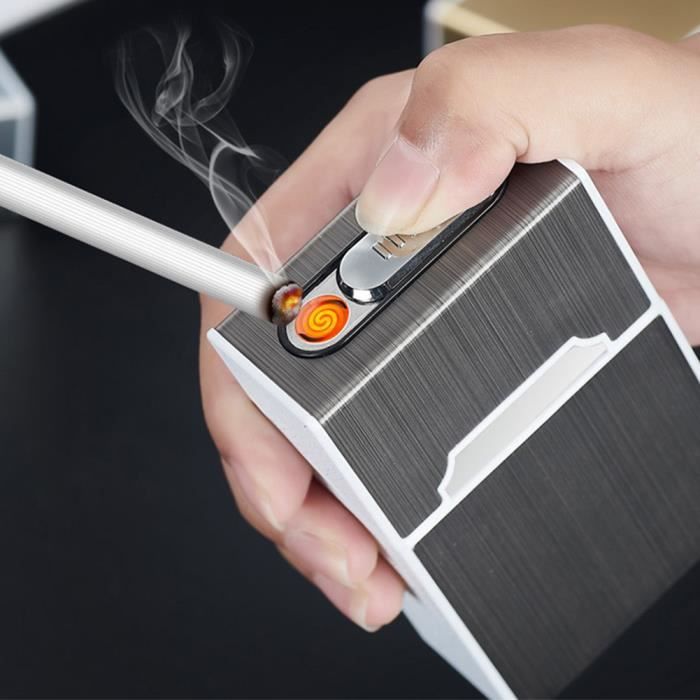 Briquet électronique noir, Accessoires pour fumeurs