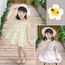 Bébé Enfants Filles Off épaule Floral Coeur d'été Princesse Dress Vêtements