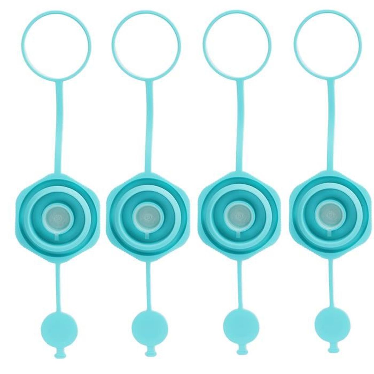 Lot De 2 Manchons En Silicone Pour Bouteille D'eau – Antidérapant, Anti-bruit, Diamètre 7,5 Cm, Réutilisable, Alimentaire