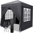 ALIGHTUP Tonnelle 2x2 m Tonnelle Pliante Imperméable - Tente de Jardin Barnum Professionnel Chapiteau Pliable pour Reception - Gris
