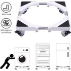 CALDIO - CALDION Base de Machine à Laver Réglable 45cm-70cm Support Charge 500 kg Réduction du Bruit Effet Avec pour Réfrigérateur / Machine à Laver