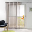Voilage - DOUCEUR D'INTERIEUR - Cadria - Maille - Œillets - 140 x 240 cm - Taupe