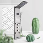 JULLYBATHEVY Colonne de Douche Hydromassante - Panneau de Douche LED - 5 fonctions - avec LCD Écran - Nickel Brossé