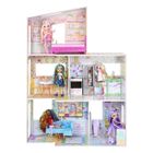 Rainbow High Color & Play House, Maison de poupée 3 étages, Colorie les murs et sols avec des marqueurs lavables, Maison en bois