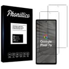 Film de Protection - Phonillico - Google Pixel 7a - Pack de 2 - Verre Trempé - Résistant aux rayures
