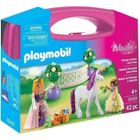 PLAYMOBIL 70107 Valisette Princesses avec licorne, 44 pièces, Dès 4 ans