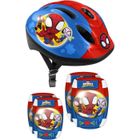 Casque + Coudières/Genouillères STAMP - Spidey pour enfant - Glisse urbaine