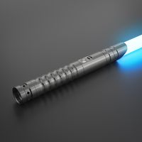 Lightsaber, RGB LED 15 Couleurs Sabre Laser avec Poignée en Métal, 12 Ensembles de Soundfonts de Combat Simulés, Cadeaux de Noël
