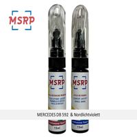 MSRP FRANCE - Kit stylos retouche peinture voiture pour MERCEDES DB 592 & Nordlichtviolett - Atténuer rayures ou éclats de peinture